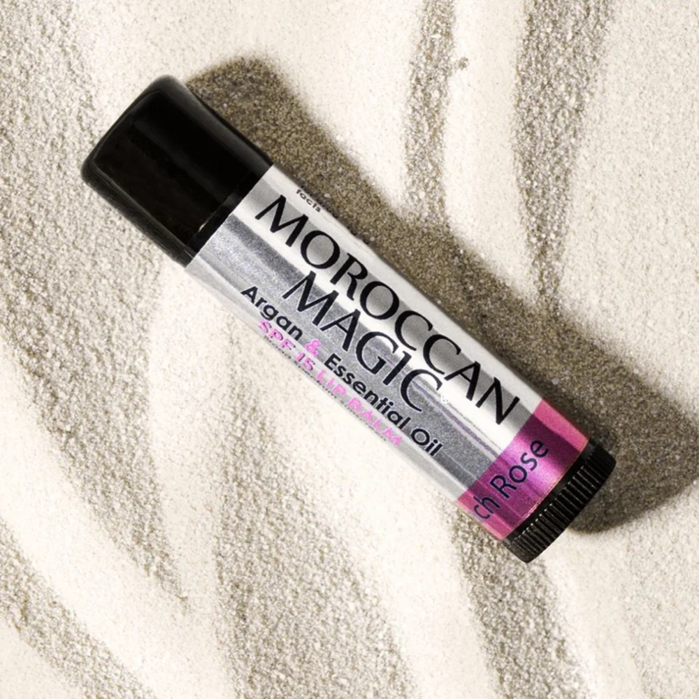❗️Morrocan Magic Clean Beauty Beach Rose SPF 15 Lip Balm